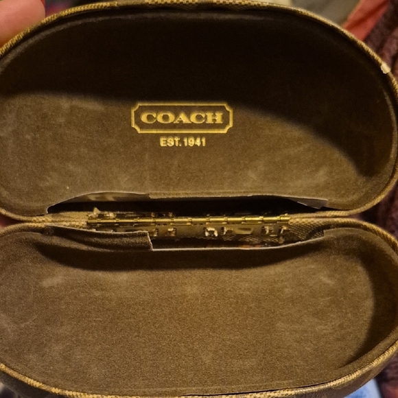 Coach Brown Sunglasses Case Damaged - Picture 3 of 9